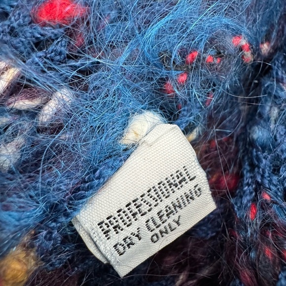 Vintage 80s St John For L. Magnin Variegated Cardigan Mohair Knit Sweater - Picture 3 of 7